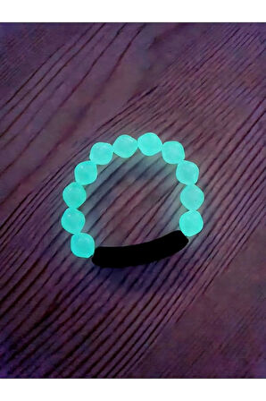 Kedi Gözü Fosforlu Çocuk Bileklik Karanlıkla Parlar