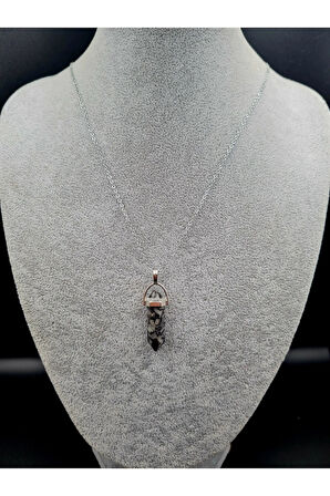 Jasper Doğal Taş Pandül Kolye Zincir Dahil Sürpriz Hediyeli