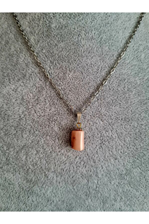 Aytaşı Doğal Taş Kolye Minimal Sevenler İçin AAA Kalite