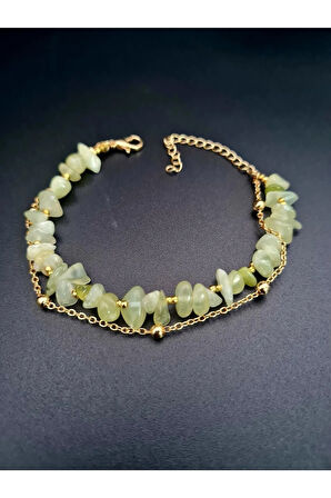 Sertifikalı Yeşim Doğal Taş Bileklik Özel Tasarım