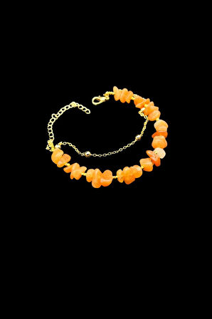 Sertifikalı Kalsit Doğal Taş Bileklik Özel Tasarım