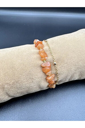 Sertifikalı Kalsit Doğal Taş Bileklik Özel Tasarım