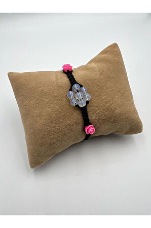 Opal Doğal Taş Bileklik Asansörlü Kilit Sistemi Aaa Kalite El Yapımı Bileklik 6mm