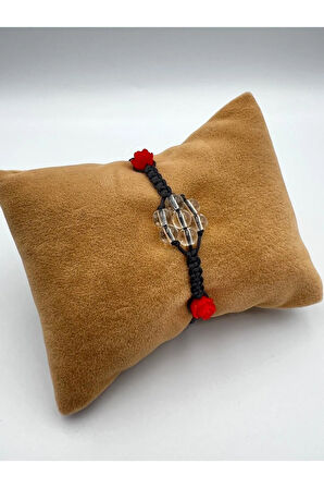 Kristal Kuvars Doğal Taş Bileklik Asansörlü Kilit Sistemi El Yapımı Bileklik 6mm