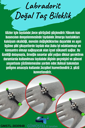 Doğal Taş Bileklik Asansörlü Kilit Sistemi Aaa Kalite El Yapımı Bileklik 6mm
