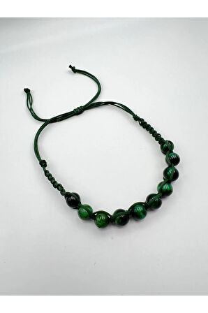 Kaplan Gözü Doğal Taş Bileklik Aaa Kalite El Yapımı Özel Tasarım