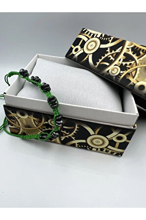 Hematit Doğal Taş Tasarım Bileklik AAA Kalite Hafıza Konsantrasyon Kıvrak Zeka