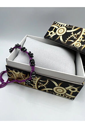 Hematit Doğal Taş Tasarım Bileklik AAA Kalite Hafıza Konsantrasyon Kıvrak Zeka