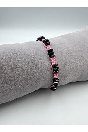 Hematit Doğal Taş Tasarım Bileklik AAA Kalite Hafıza Konsantrasyon Kıvrak Zeka