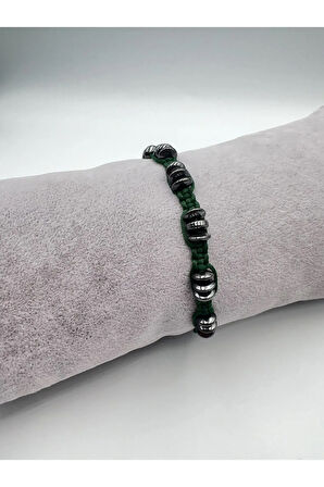 Hematit Doğal Taş Tasarım Bileklik