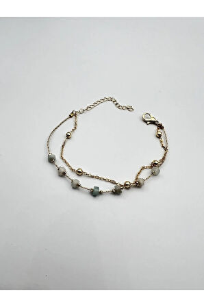 Amazonit Doğal Taş Bileklik Kararmaz