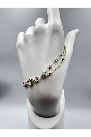 Amazonit Doğal Taş Bileklik Kararmaz