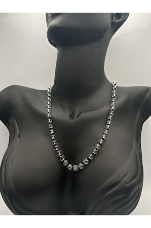 Doğal Taş Kristal Kuvars Taşı Kolye AAA Kalite 6mm