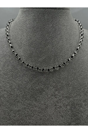 Doğal Taş Kristal Kuvars Taşı Kolye AAA Kalite 6mm