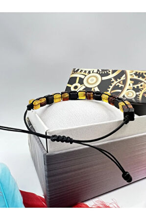 Sertifikalı Kehribar Bileklik Küp Kesim Aaa Kalite Asansörlü Kilit Sistemi