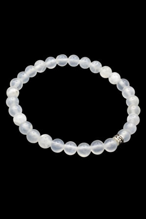 Selenit Doğal Taş Bileklik 6 mm