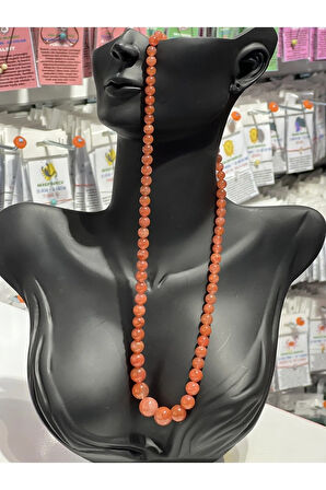 Sertifikalı Orijinal Yemen Akik Süzme Kolye Aaa Kalite 5,3-12,89 Mm