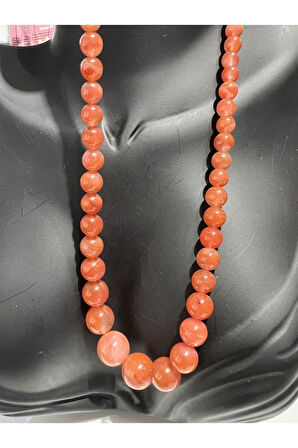 Sertifikalı Orijinal Yemen Akik Süzme Kolye Aaa Kalite 5,3-12,89 Mm