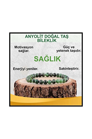 Zeosit Doğal Taş Bileklik 8mm Aaa Kalite 6 MM