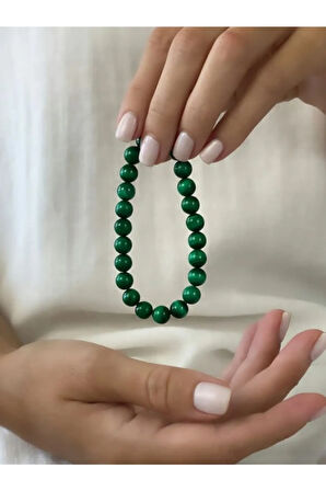 Hakiki Malahit Taşı Doğal Taş Bileklik AAA Kalite Sürpriz Hediyeli