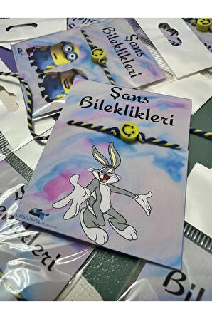 El Yapımı Şans Bileklik Fimo Karekterli Özel Kartlı Bileklik Sürpriz Hediyeli