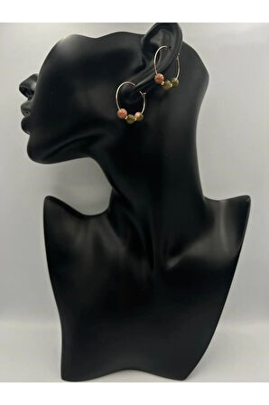 Unakit Doğal Taş Küpe