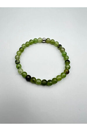 Prehnite Doğal Taş Bileklik 6 mm