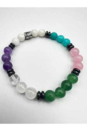 Doğal Taş Dişil Enerji Bilekliği Orijinal Doğal Taş Özel Kodlama