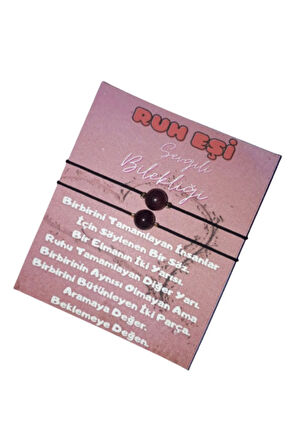 Lal (GARNET) Taşı Sevgili Bilekliği