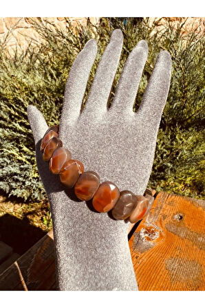 Doğal Bostwana Akik Taşı Özel Kesim Rolex Bileklik AAA Kalite