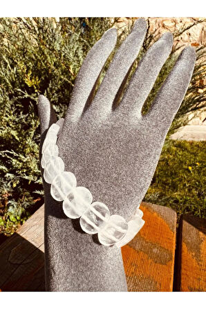 Kristal Kuvars Taşı Özel Kesim Rolex Bileklik