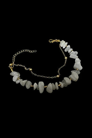 Sertifikalı Aytaşı Doğal Taş Bileklik Özel Tasarım