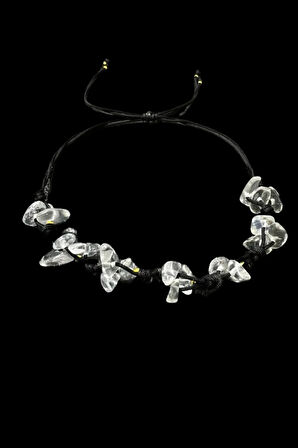 Sertifikalı Doğal Taş Kristal Kuvars Bileklik Özel Tasarım El Yapımı Asansör Kilit Sistemi