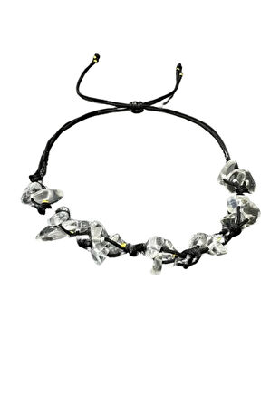 Sertifikalı Doğal Taş Kristal Kuvars Bileklik Özel Tasarım El Yapımı Asansör Kilit Sistemi