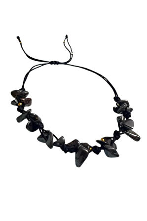 Sertifikalı Doğal Taş Hematit Bileklik Özel Tasarım El Yapımı Asansör Kilit Sistemi