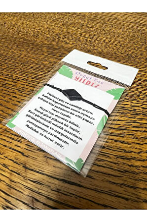 Sertifikalı Yıldız Doğal Taş Bileklik Tasarım El Yapımı Makrome Kilit Sistemi