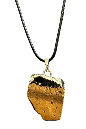 Sertifikalı Kaplan Gözü Doğal Taş Kolye Zincir Hediyeli