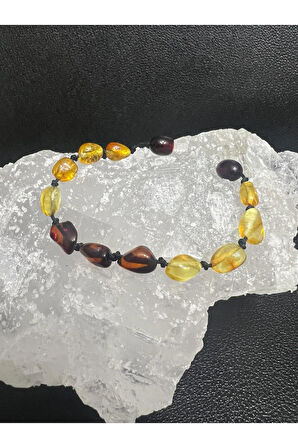 Sertifikalı Kehribar Multicolor Bebek Bileklik Sürpriz Hediyeli