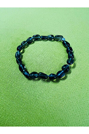 Sertifikalı Dumanlı Kuvars Doğal Taş Şekilsiz Tımbıl Bileklik AAA Kalite Sürpriz Hediyeli