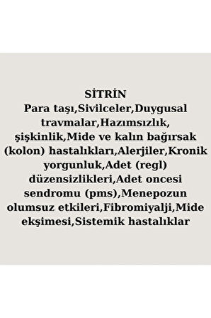 Sertifikalı Sitrin Taşı Tasarım Bileklik Orijinal Doğal Taş AAA Kalite