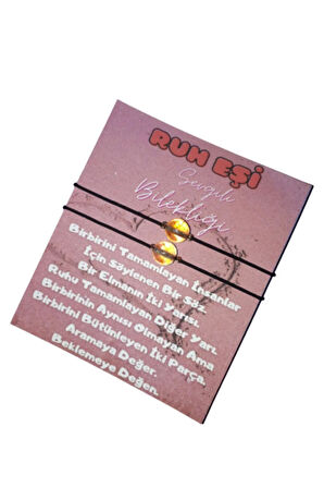 Ruh Eşi Sitrin Taşı Sevgili Bilekliği