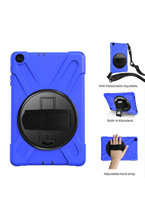 Samsung Galaxy T510 Tab A 10.1 Kılıf Amazing Tablet Kapak - Mavi-(5796)
