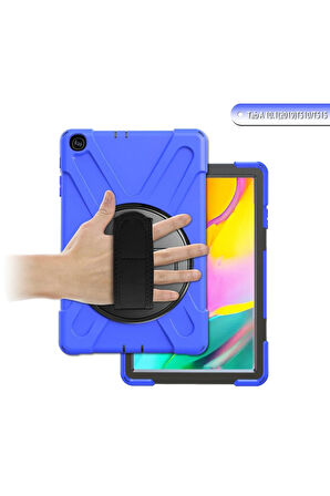 Samsung Galaxy T510 Tab A 10.1 Kılıf Amazing Tablet Kapak - Mavi-(5796)