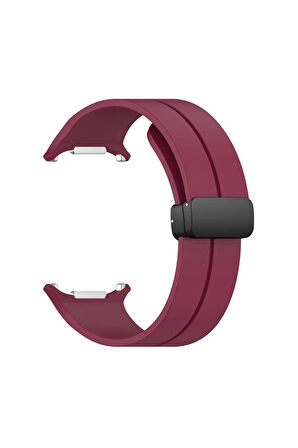 Watch 7 Ultra KR418 Tender Silikon Kordon - Bordo-(5796)