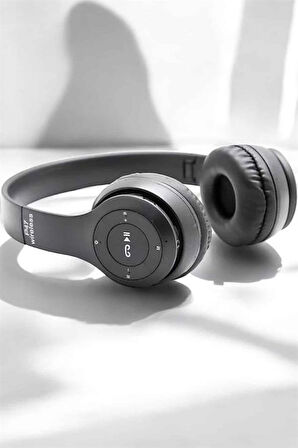 Kulak Üstü TF Kart ve AUX Destekli Ergonomik Bluetooth Kulaklık