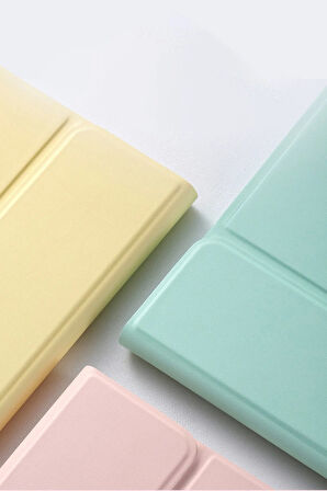 iPad Pro 11 (2024) Kılıf KC01 Smart Klavyeli Tablet Kılıfı - Koyu Yeşil-(5796)