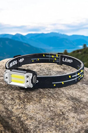 Kafa Lambası Kamp Feneri Balıkçı Feneri Başlıklı Suya Dayanıklı