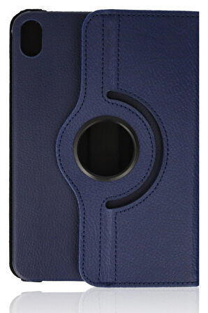 iPad Mini 6 Kılıf 360 Tablet Deri Kılıf - Lacivert-(5796)