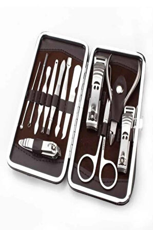 Tırnak Bakımı Tırnak Makası Profesyonel 12 Parça El Ayak Manikür Pedikür Set