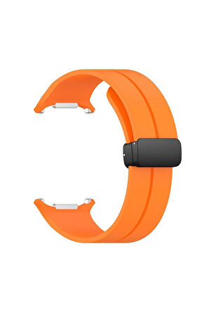 Watch 7 Ultra KR418 Tender Silikon Kordon - Turuncu-(5796)